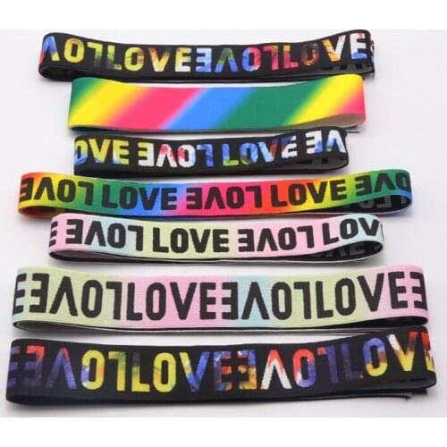 Printing/Jacquard/Elastic Band 25-50MM Elastic Ribbon Clothing Bags Trousers Elastic Webbing Sewing Accessories rubber band