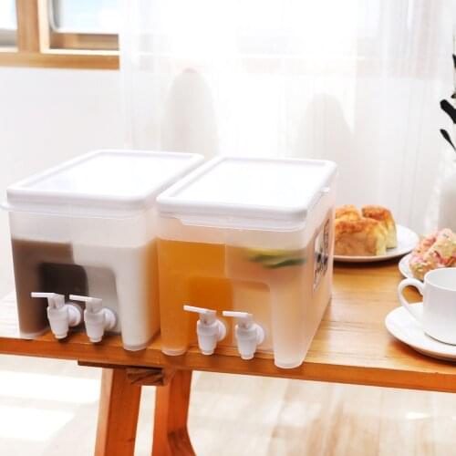 3500/6000ml Fridge Kettle Water Bottle Beverage Drink Dispenser Fruit Juice Maker Container Portable Bucket Kitchen Tool Gadgets