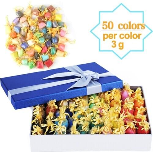 KAOBUY 50Colors Wool Roving - Needle Felting Wool In Organza Gift Bags, Fibre Wool Yarn Roving For DIY Craft ,Holiday Gifts