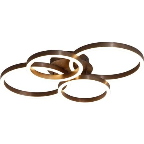 Round Modern Led ceiling lights for bedroom coffee gold Ceiling Lamp Fixtures Ring hanging lamp Indoor Ceiling Lighting