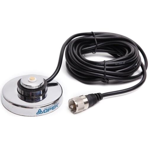 AbbreeNC-450M UHF 400-520MHZ NMO Mini Antenna Magnet Mount Coaxial Cable for Baofeng QYT TYT Kenwood Mobile Radio Walkie Talkie