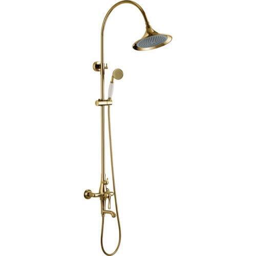 Real Snyder whole retro antique copper full C rainfall shower suit copper top spray Tyrant Gold Series