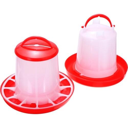 New 1L Feeder & 1.5L Drinker For Chicken/Poultry/Chick Food & Water Accessories Breeding Equipment Feeding Set