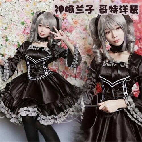 New Clothing Cosplay Anime Kanzaki Ranko Cos Gothic Dress Custom Made Halloween Party Free Shipping C