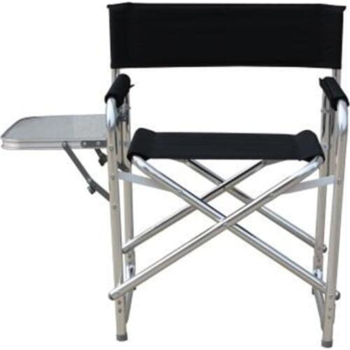 Newest Double Layer Cotton-padded Stool Aluminum Alloy Computer Chair Folding Lounge Chair with Platform