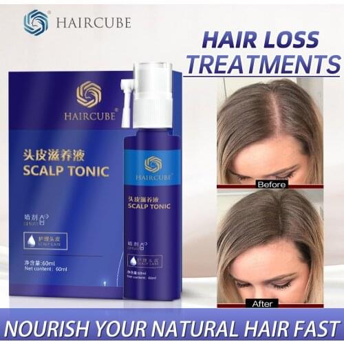 HAIRCUBE Fast Hair Growth Essence Serum Natural Herbal Health Treatment Anti Hair Loss Make Hair Longer Thicker Products 60ml