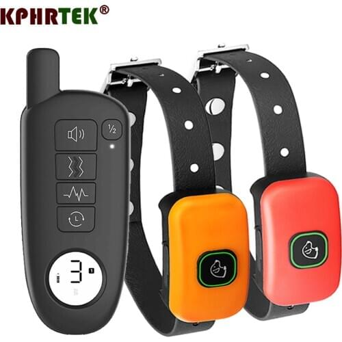 Dog Waterproof Shock Training Collar With Electric Shock With 2 Collars 300g34e