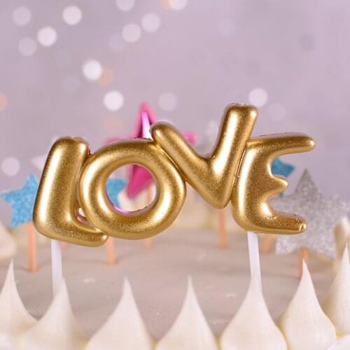 Siamese LOVE birthday candle proposal heart