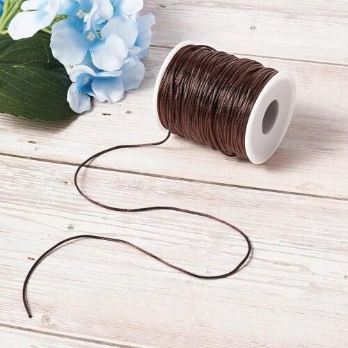 1.5mm Korean Polyester Cord Thread String for Handmade DIY Necklace Bracelet Jewelry Making Rope Decorative Materials 100m/roll