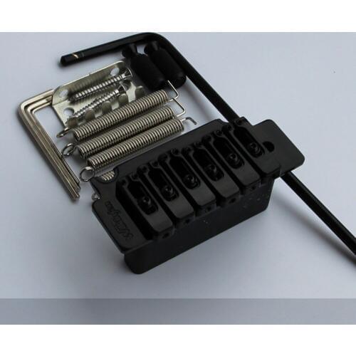 WILKINSON WVS50K TREMOLO BRIDGE With matching Satin Saddles Black New