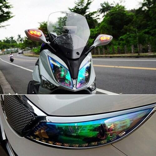 Vinyl Tint Fog light film Auto Car Chameleon Light Blue Taillight Removable