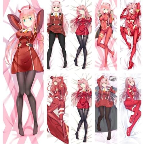 Gubang Japanese ZERO TWO Anime Dakimakura Pillowcase Cosplay Hugging Pillow Cover Case Dakimakura Body Pillow Case