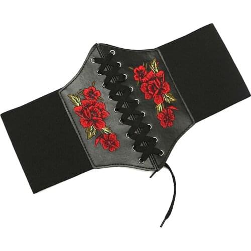 Vintage Slimming Shapewear Cummerbunds strap belt for Women Wide Elastic Stretch waist corset ladies dress Waistband accessories