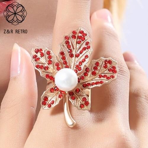 Gold Rhinestone Flower Accessories Gothic Love Bijouterie Eternity Promise Female Jewelry 2020 Gifts for New Year Ring Women