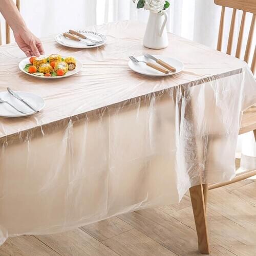 10/8PCS Disposable Tablecloth Thickened Oil-proof Table Cloth Wedding Party Table Cover