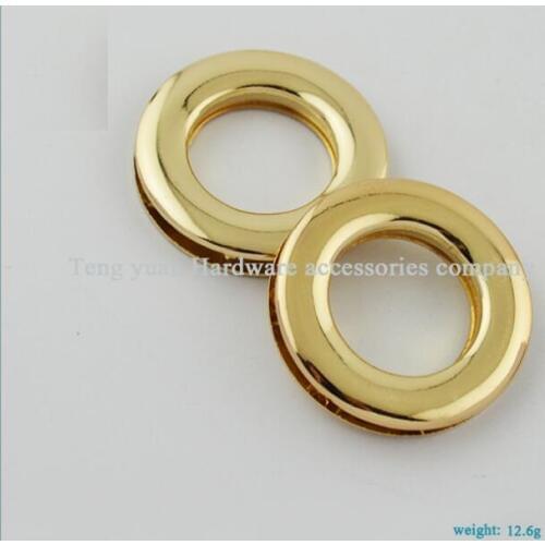 10 PCS/lot) On both sides of the straps chain round hole to hang bag hook bags leather metal accessories