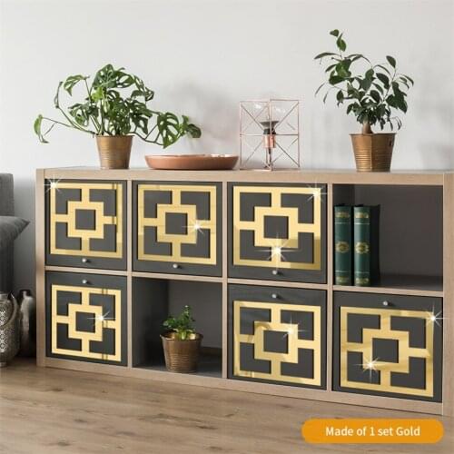 12pcs Square Hollow Mirror Stickers Home Decor DIY Acrylic Mirror Wall Stickers for Living Room Bedroom Decor Wallpaper 28x28cm