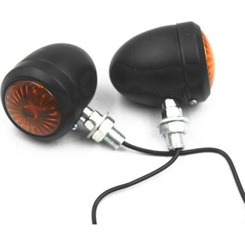 2pcs Universal 10mm Amber Turn Signal Light Indicator Lamp Motorcycle Scooter For Honda Yamaha Suzuki Kawasaki