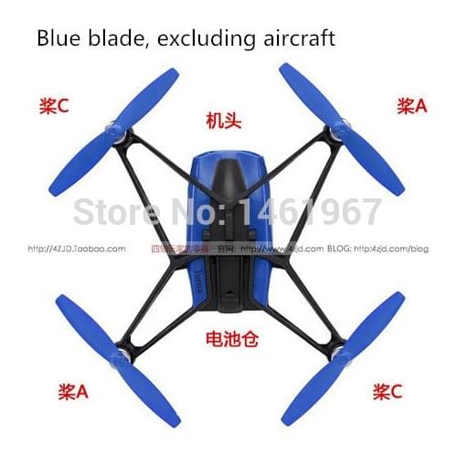 4pcs/lot Propellers Replacement Fr Original Parrot MiniDrones Rolling Spider White/Black/Red/Blue