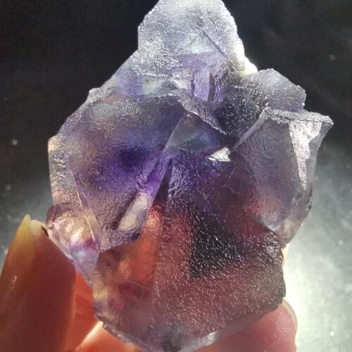 61gNatural rare dream purple fluorite mineral specimen stone and CRYSTAL HEALING CRYSTAL QUARTZ GEM