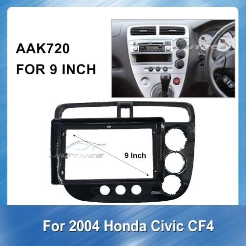 9 inch Car Radio Fascia Installation Frame Kit Audio Frame for Honda civic CF4 2004 Car Fascia Frame Mount Kit Trim Panel