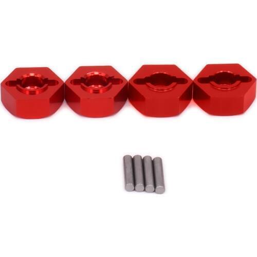 4PCS Aluminum Wheel Hex Hub Adaptor For Rc Hobby Model Car 1/10 Himoto Big Foot Monster Truck E10Mtl E10Mt E10Bp Hopup Parts