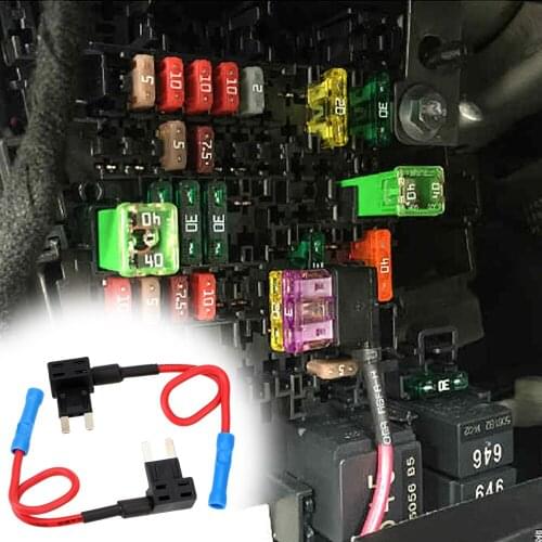 APM Tap Mini Blade Micro 5 Pcs ATM Adapter Add-a-Circuit Adapter Auto Motri Insurance 12V Car Fuse box Holder