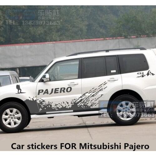 Car stickers FOR Mitsubishi Pajero V93 V97 V73 Door body exterior decoration Off-road modified stickers