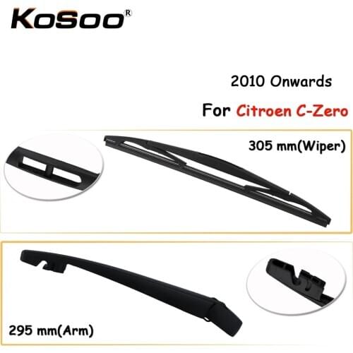 KOSOO Auto Rear Car Wiper Blade For Citroen C-zero,305mm 2010 Onwards Rear Window Windshield Wiper Blades Arm,Car Accessories