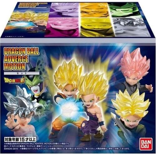Bandai Dragon Ball Adverge Motion Goku Gohan Trunks Cell Ultra Instinct Plastic Anime Figure Model Favorites Collect Ornaments