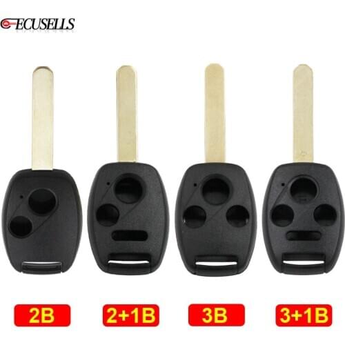 2/3/4 Buttons Remote Key Case Shell Smart Car Key Housing Cover For Honda Accord CR-V Civic Fit Pilot Insight Ridgeline