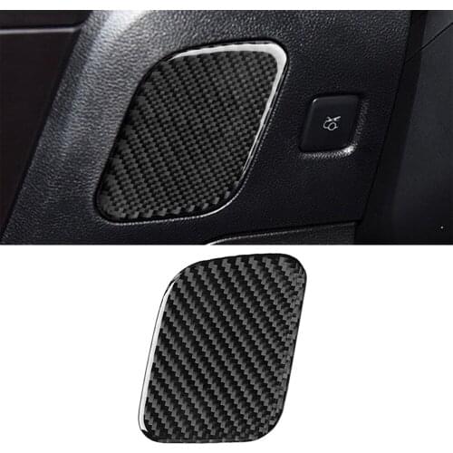 For Ford Mustang 2015-2020 Main Driver Positions Seat Storage Box Decorative Cover Trim Decal Car Inner Accessory Carbon Fiber