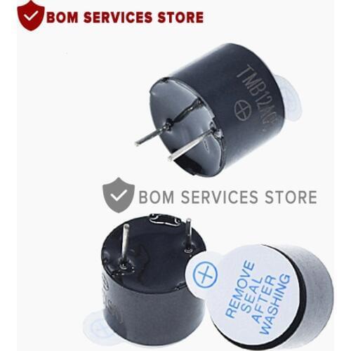 Brand new 10pcs 5v Active Buzzer Magnetic Long Continous Beep Tone 12*9.5mm