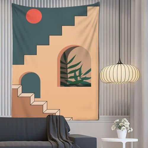 New Ins Sun Mountains Tapestry Bedroom Home Decoration Landscape Tapestry Wall Hanging Background Cloth Wall Art Mural
