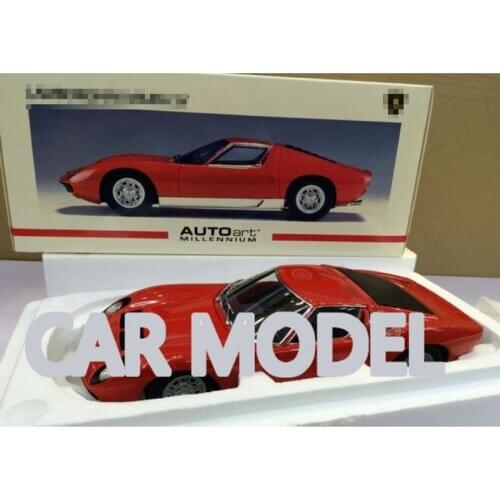 1:18 scale Alloy Toy Vehicles AUTOART Miula SV red Car Model Of Childrens Toy Car Original Authorized Authentic Kids Toys