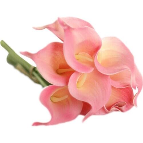 Artificial Flowers PU Real Touch Vivid Calla Lily for Wedding Decor Party Supply Room Table Flower Decoration Accessory Ornament