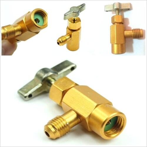 R134a Refrigerant Brass Tap Can Dispensing Valve Bottle Opener 1/2" ACME Thread R134A Refrigerant Bottle Can Tap 1/2ACME TT1214