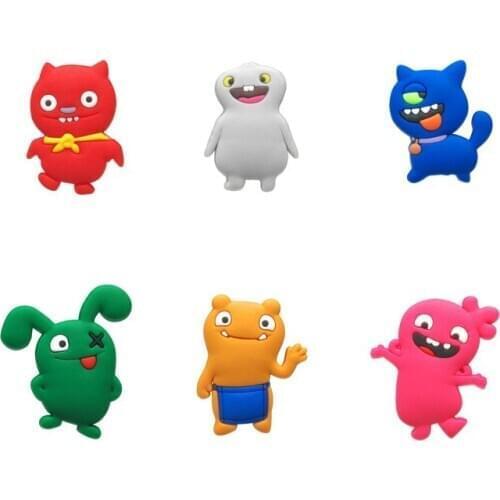 8pcs Lovely Dolls Cartoon PVC Fridge Magnets Magnetic Stickers Home Decor Refrigerator Magnets Kids Gift DIY Toys Party Supply