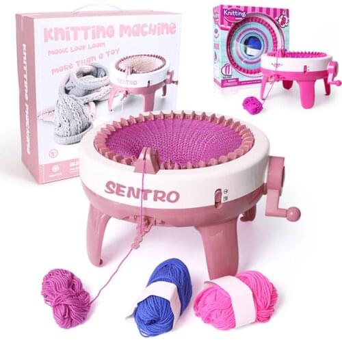 DIY handmade wool knitting machine cylinder wool loom hand knitting scarf sweater hat socks lazy artifact creative toy