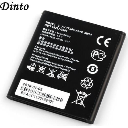Dinto New HB5V1 Li-ion Smartl Phone Battery for Huawei Honor BEE Y511 Y518 Y300C Y516 Y535C Y500 G350 T8833 Y360-u61 Y336-U02