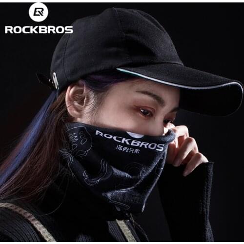 ROCKBROS Winter Fleece Thermal Magic Cycling Bike Bicycle Equipment Sports Bike Headwear Headband Neck Warmer Mask Scarf Bandana
