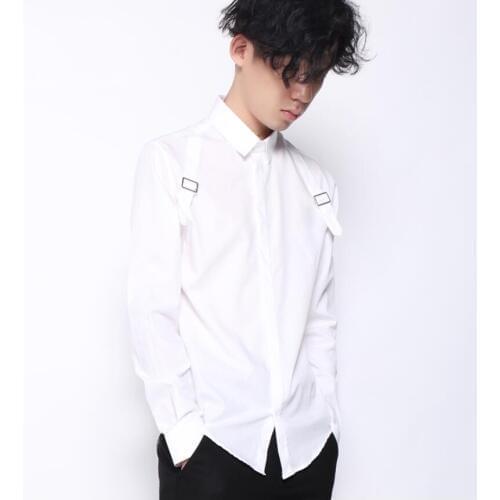 S-6XL!!New summer cotton mens shirt long sleeve personality front button popular logo shirt thin slim body