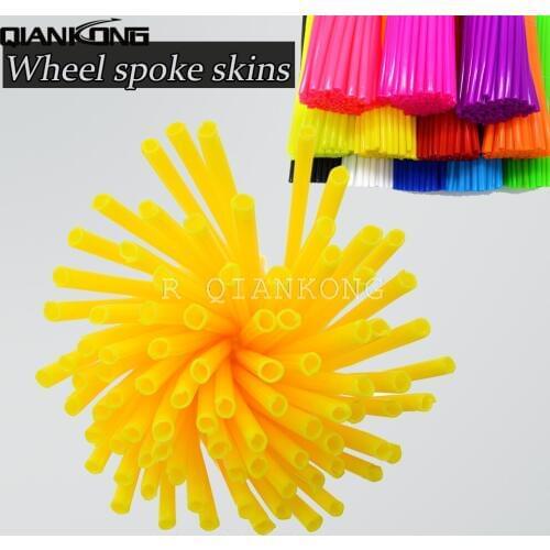 Universal motorcycle Dirt Bike Enduro Off Road Wheel RIM Spoke Skins covers for KAWASAKI Honda CR100 CR125 CR125M