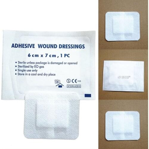 10Pcs/lot Large Size Waterproof Breathable Non-woven Band Aid Hemostasis Adhesive Bandages First Aid Emergency Kit Survival Kit