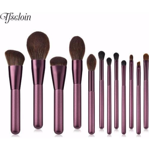 12pcs Makeup Brushes Set Powder Foundation Eyeshadow Make Up Brushes Cosmetics Soft Synthetic Hair pincel maquiagem