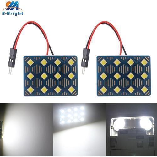 2pcs AC DC 12V 24V w5w 3030 12 SMD T10 Festoon LED Bulbs Nonpolarity Truck Car Door License Plate Clearance Lights White 6500K