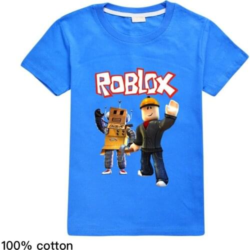 2021 summer Childrens Clothing Fashion T Shirt Short Sleeve Christmas Shirt Robloxing Boys Girls Summer Tops