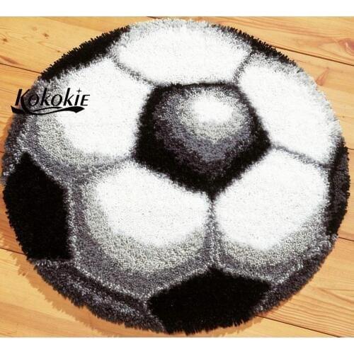 3d Latch hook kits diy rug football printed carpet mat accessories for floor mat handmade needle for carpet Foamiran for crafts