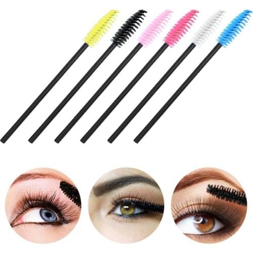 50% Hot Sale 50Pcs Mascara Wands Brushes Eyelash Extension Applicators Disposable Makeup Tool