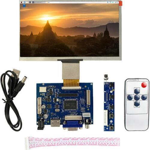 7 inch LCD Screen Display Monitor + Driver Board VGA/2AV For Raspberry Pi Jetson Nano Windows
